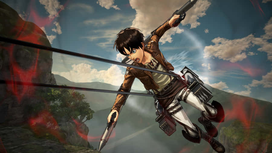 Intense Final Battle In Attack On Titan 2 Wallpaper