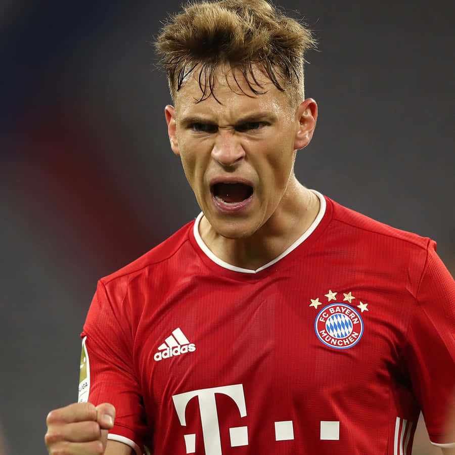 Intense Footballer Mid Game Wallpaper