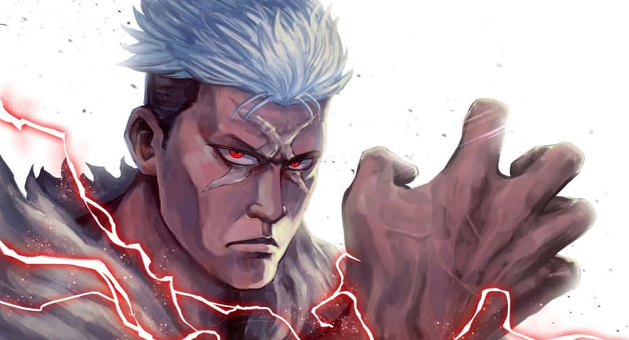 Intense Fullmetal Alchemist Moment: Scar In Battle Wallpaper