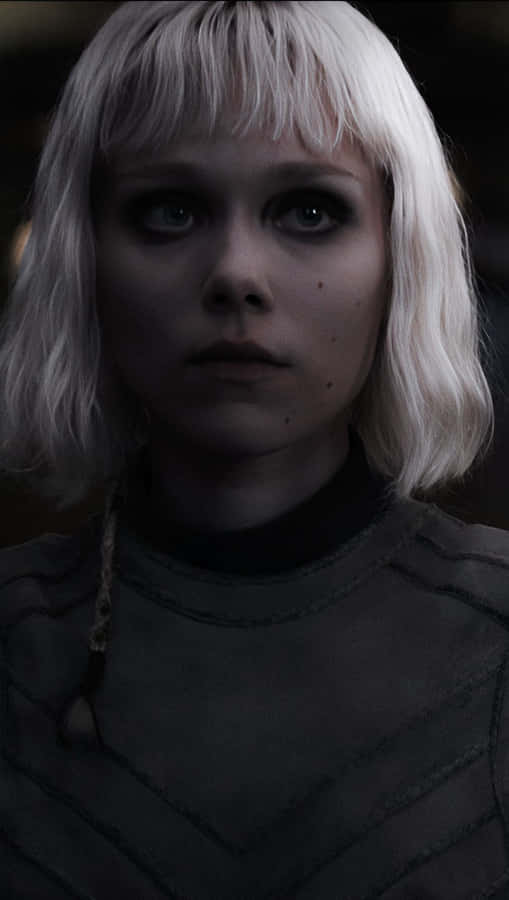 Intense_ Gaze_ Blond_ Character_ Portrait Wallpaper