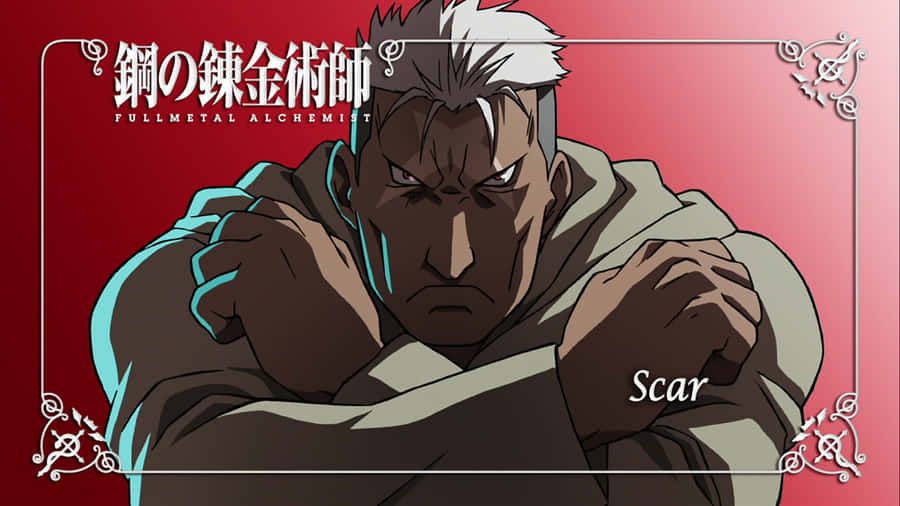 Intense Gaze Of Scar - Fullmetal Alchemist Wallpaper Wallpaper
