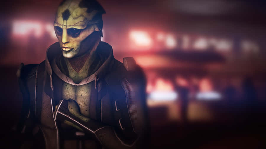 Intense Gaze Of Thane Krios Wallpaper