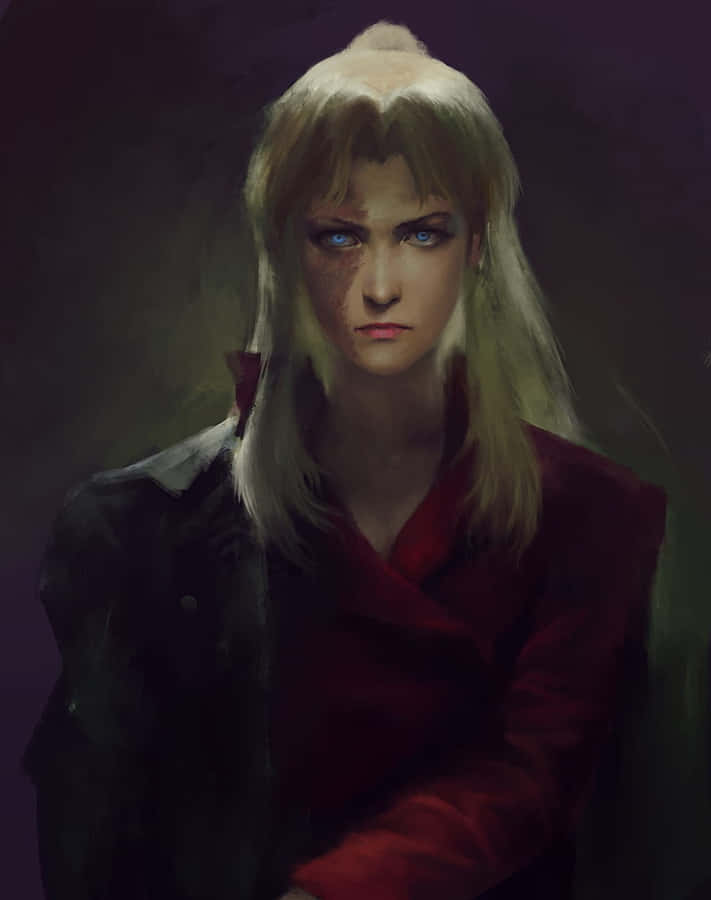 Intense Gaze Portrait Wallpaper