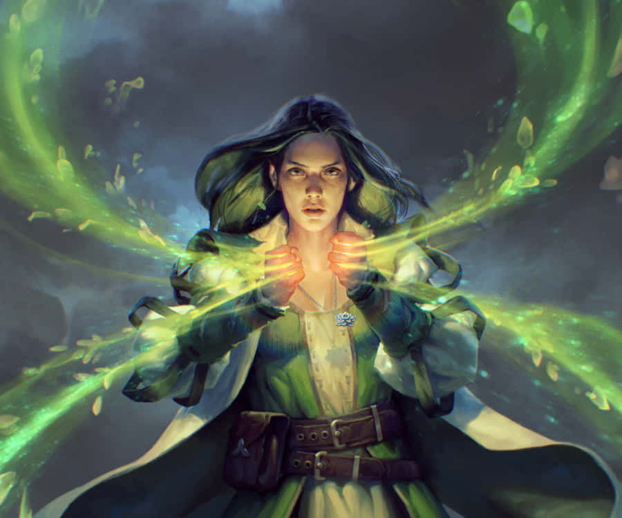 Intense Gwent Battle Scene From The Witcher Card Game Wallpaper