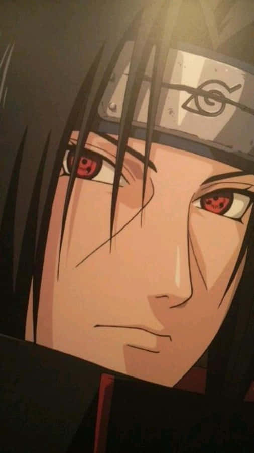 Intense Itachi Uchiha Anime Portrait Wallpaper