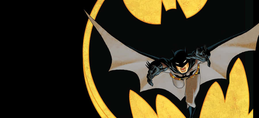 Intense Moment From Batman Year One With Gotham City As The Backdrop Wallpaper