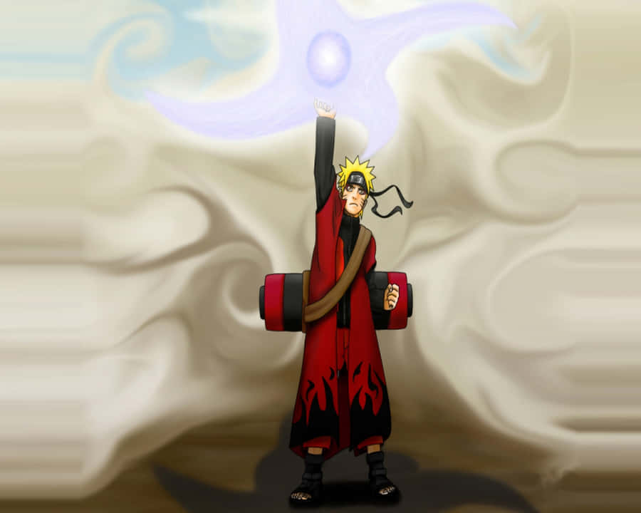 Intense Naruto Sage Mode In Action Wallpaper