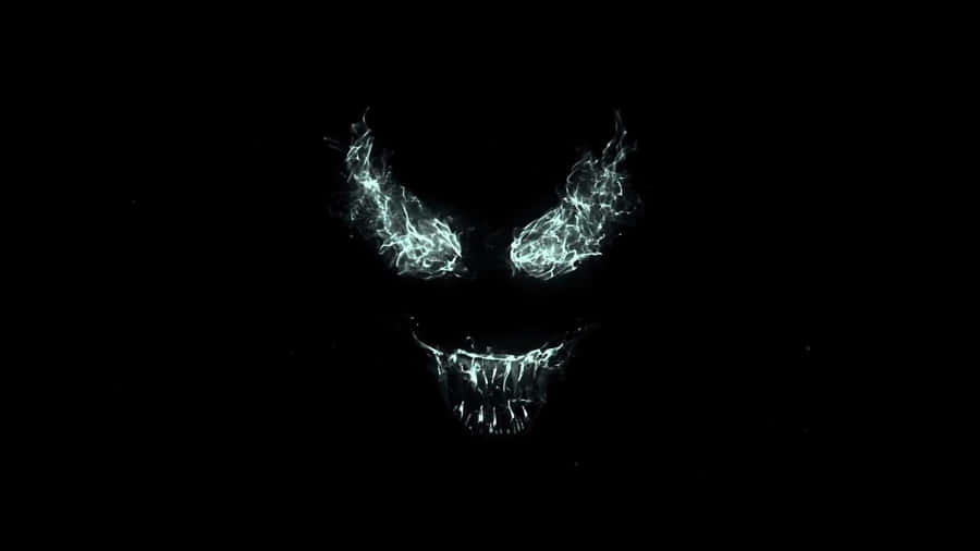 Intense Scary Venom Face Wallpaper