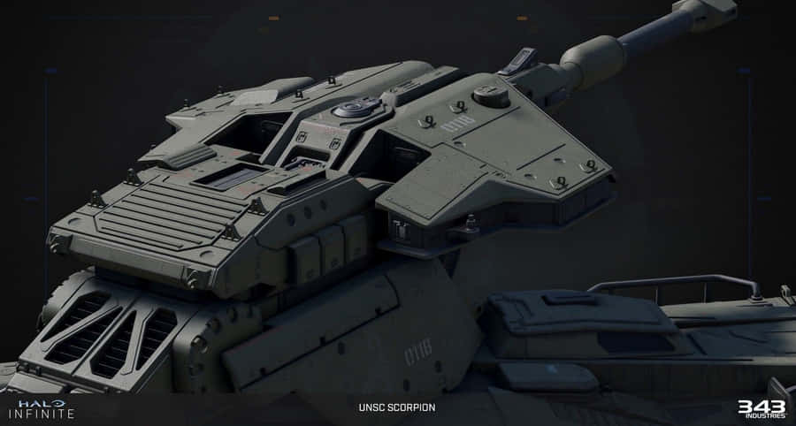 Intense Scorpion Halo Battle Scene Wallpaper