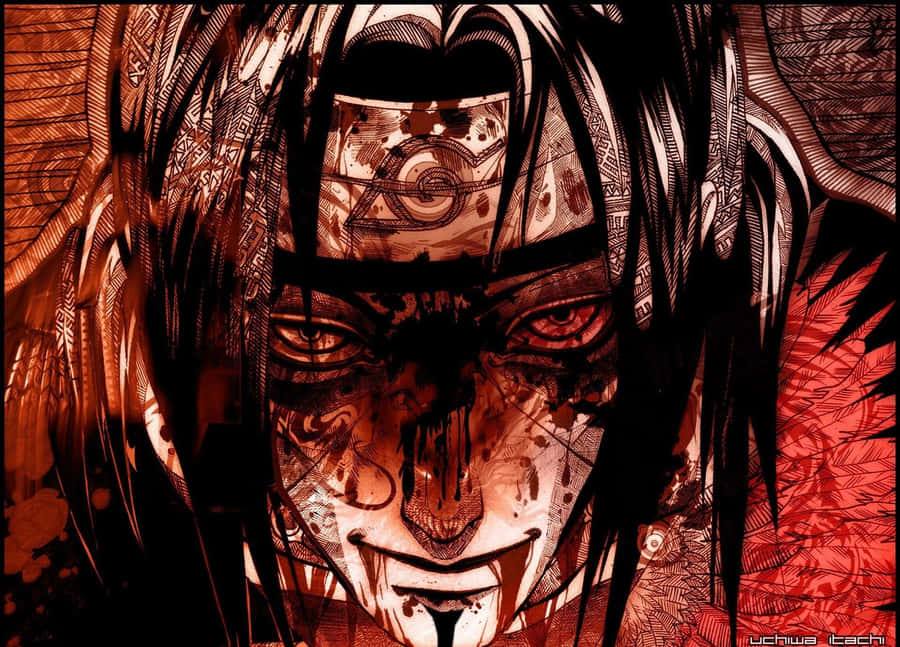 Intense_ Sharingan_ Itachi_ Artwork Wallpaper