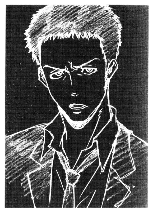 Intense_ Sketch_ Portrait Wallpaper