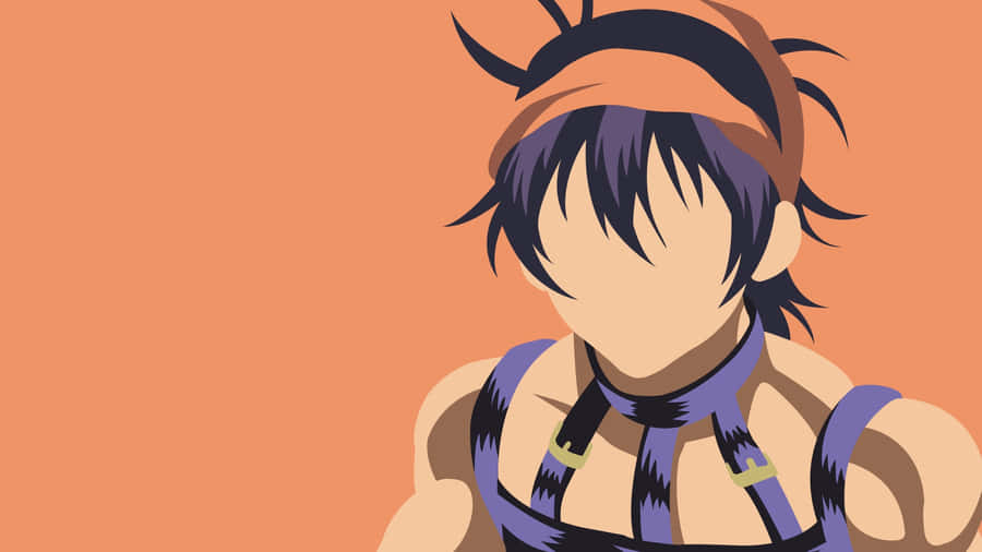 Intense Stance Of Narancia Ghirga In Action Wallpaper