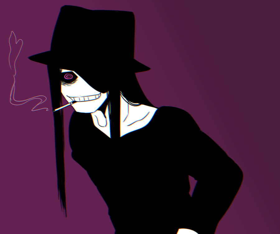 Intense Stare Of Fire Force's Joker In Action Wallpaper