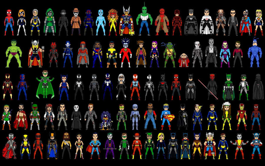 Intense Superhero Battle In Animated Movie Wallpaper