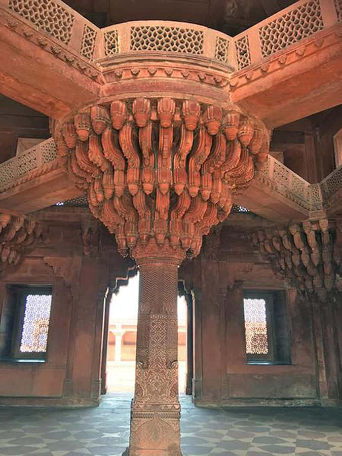 Interior Design Of Fatehpur Sikri's Diwan-e-khas Wallpaper