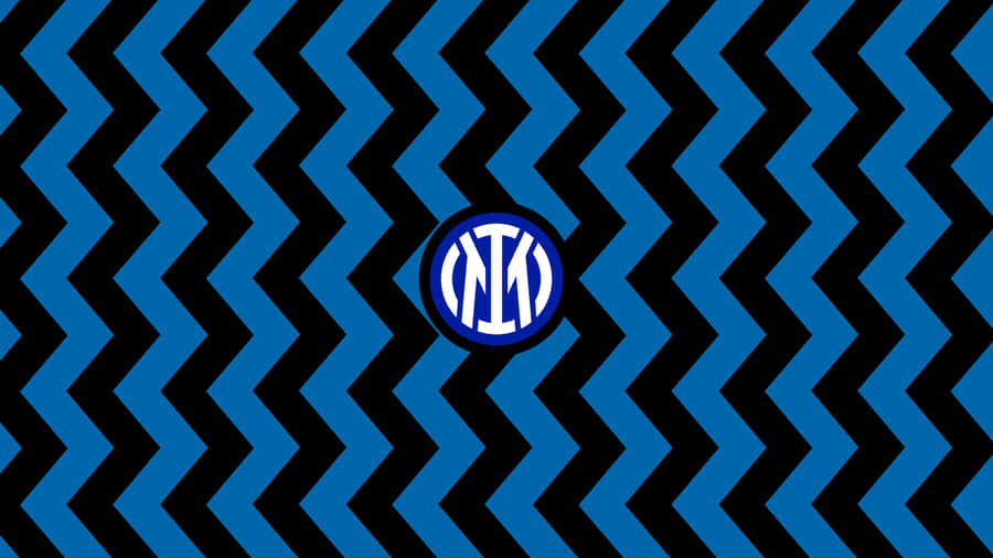 Intermediate Zizag Inter Milan Logo Wallpaper