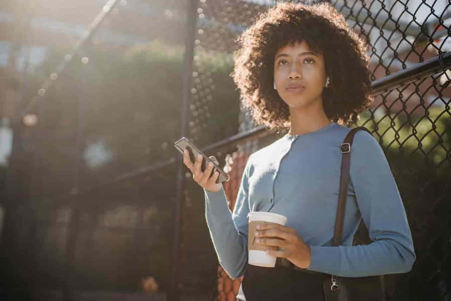 Intimidating Black Woman Wallpaper