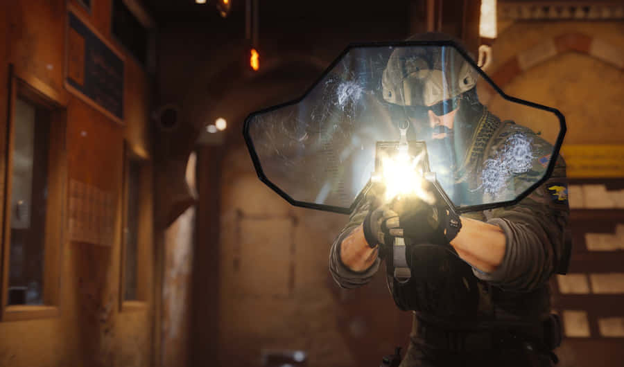 Intimidating Blackbeard In Rainbow Six Siege Wallpaper