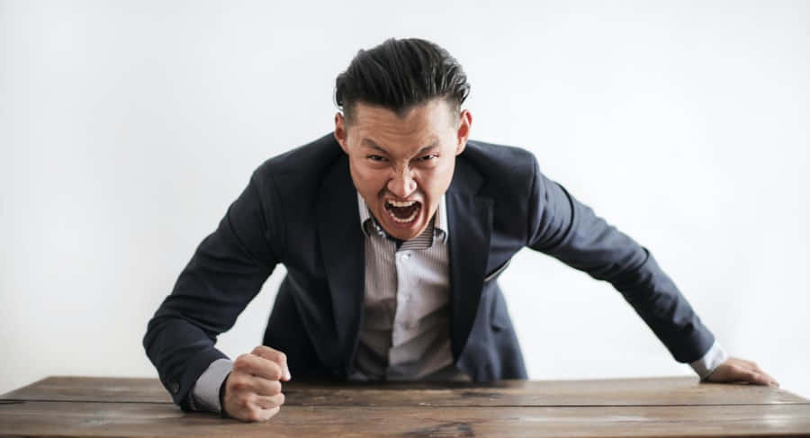 Intimidating Office Worker Wallpaper