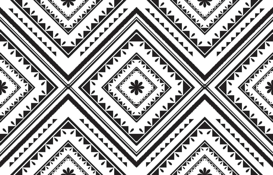 Intricate Black And White Texture Wallpaper