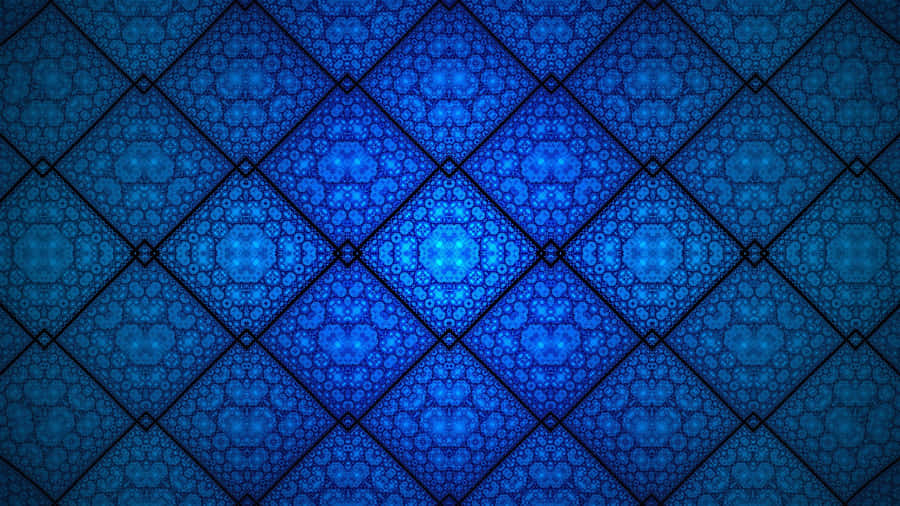 Intricate Blue Pattern Design Wallpaper
