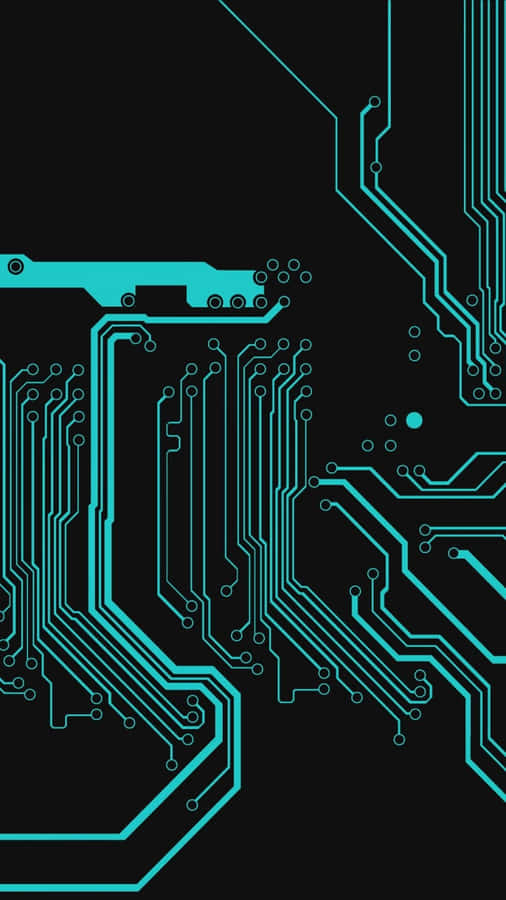 Intricate Circuit Board With Apple Logo Wallpaper