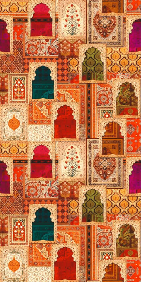 Intricate Textile Art Wallpaper