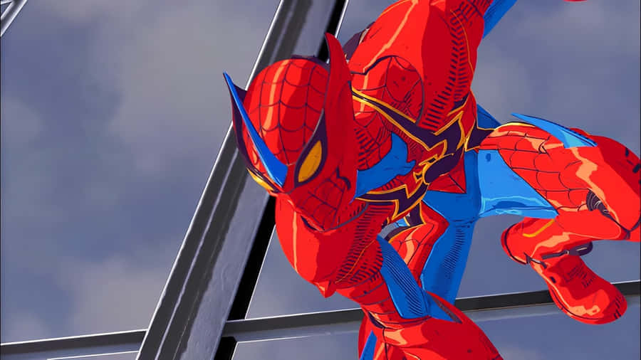 Intricate Web Of An Arachnid In Nature Wallpaper