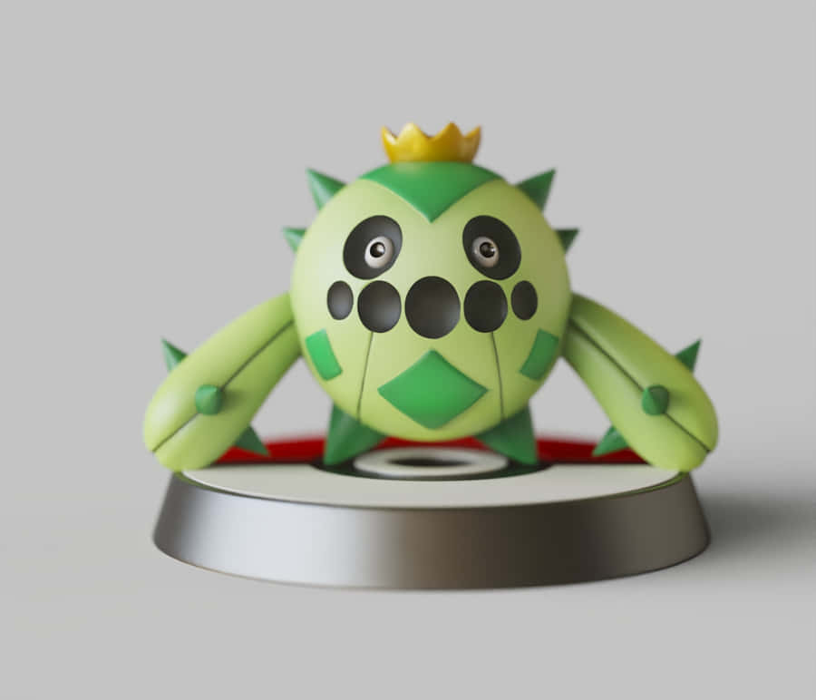 Intricately Designed Cacnea Mini Figurine Wallpaper