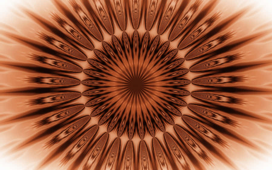 Intriguing Brown Abstract Design Wallpaper