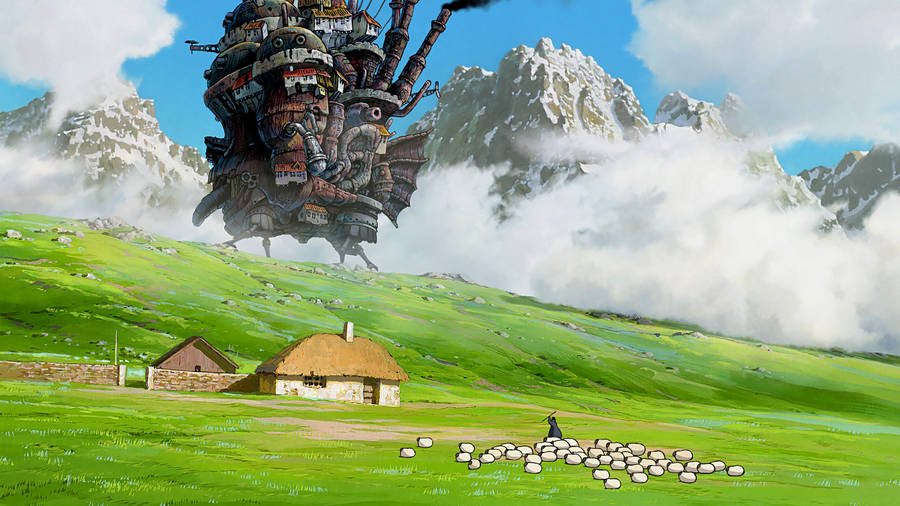 Intro Scene Howl's Moving Castle Wallpaper