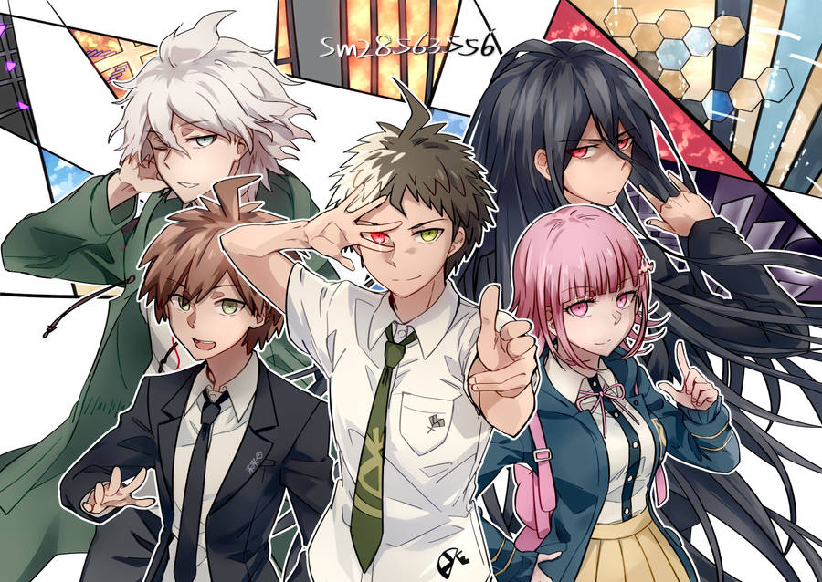 Introducing The Unforgettable Main Characters Of Danganronpa Wallpaper