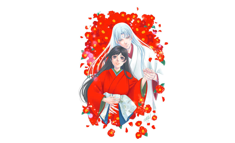 Inuyasha And Rin: A Bond Beyond Time Wallpaper