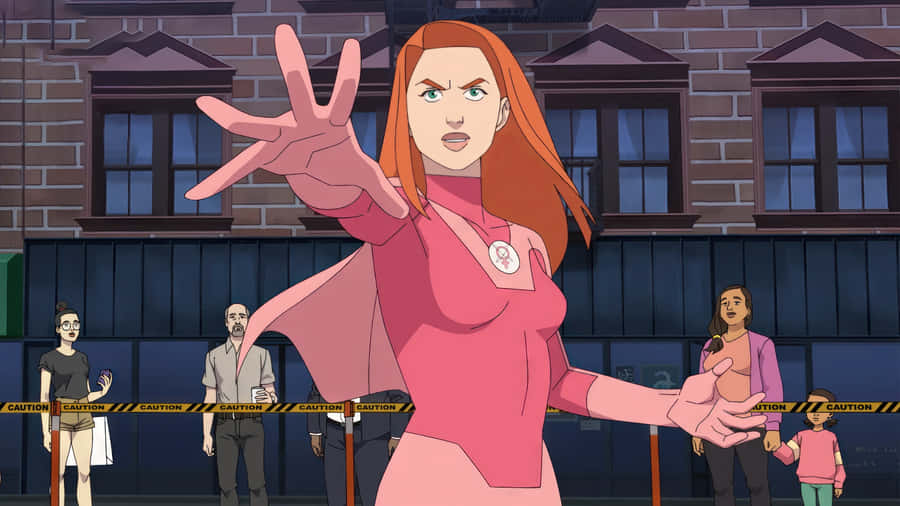 Invincible War Superhero Showdown Wallpaper