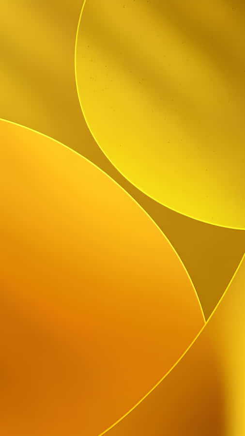 Ios 16 Yellow Abstract Wallpaper Wallpaper