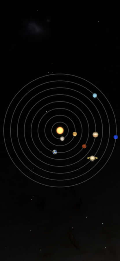 Ios 18 Solar System Model Wallpaper