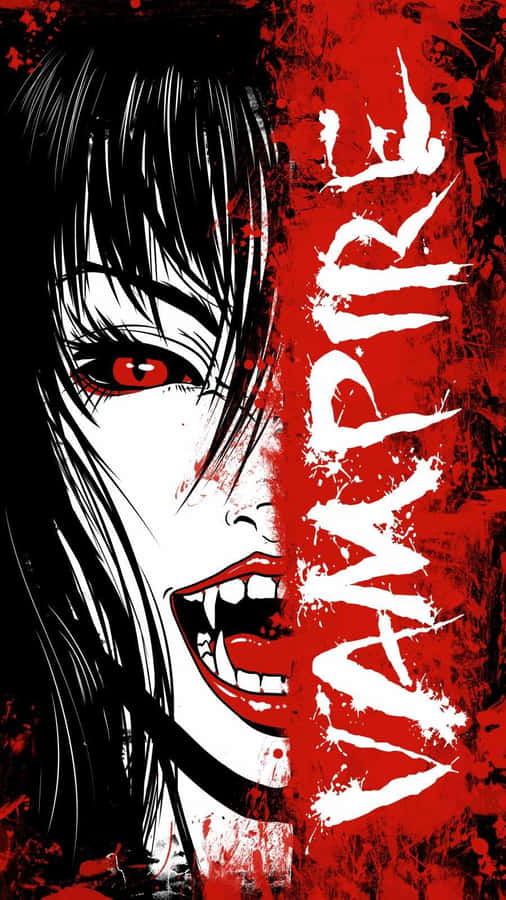 Iphone 12 Anime Vampire Girl Wallpaper