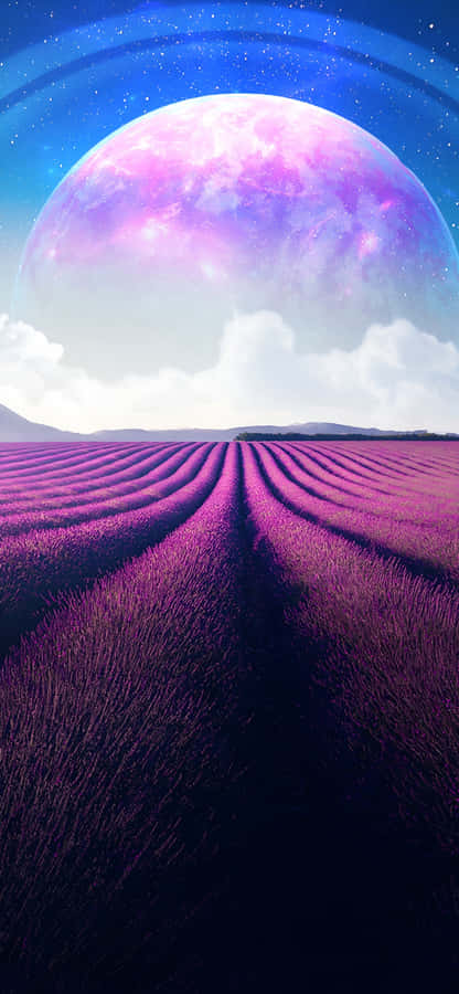 Iphone 16e Cosmic Landscape Wallpaper Wallpaper