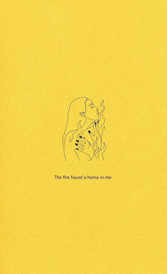 Iphone Baddie Girl On Fire Wallpaper