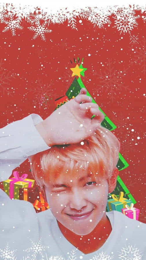 Iphone Christmas Aesthetic Bts V Wallpaper