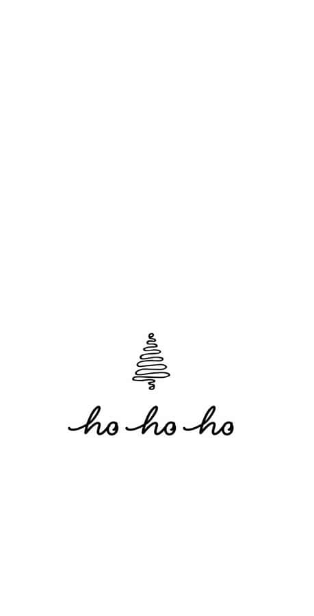 Iphone Christmas Aesthetic Greeting Minimalist Wallpaper