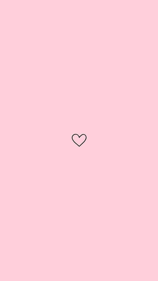 Iphone Pink Aesthetic Heart Wallpaper