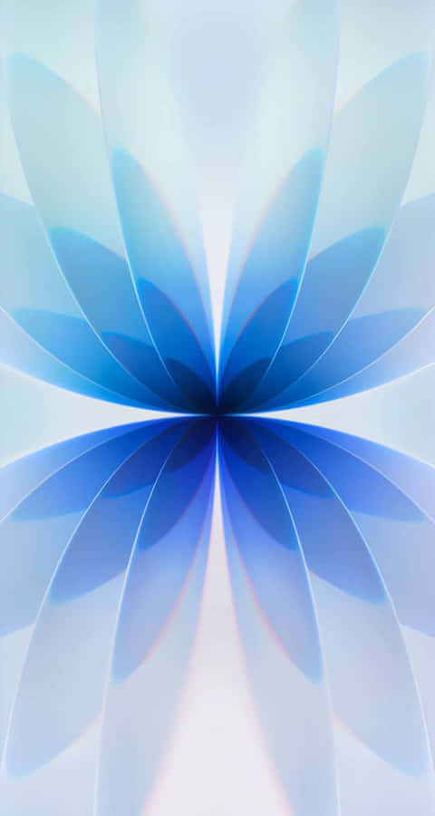 Iphone17 Abstract Blue Flower Wallpaper Wallpaper