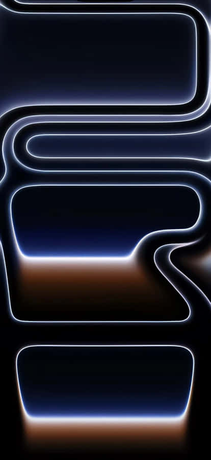 Iphone17 Glowing Outline Design Wallpaper