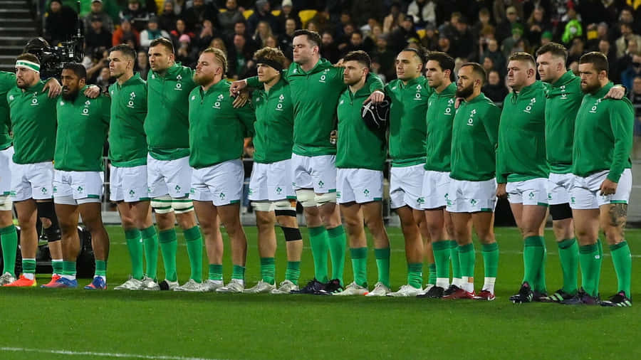 Ireland Rugby Team In Action Wallpaper