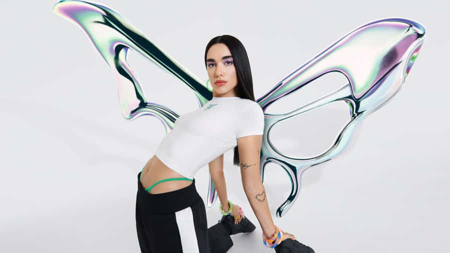 Iridescent Butterfly Wings Costume Wallpaper