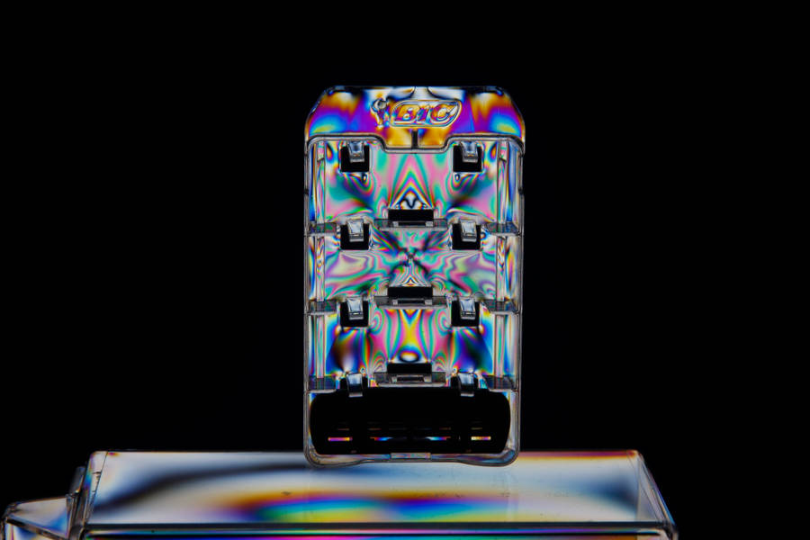 Iridescent Dark Abstract Case Wallpaper