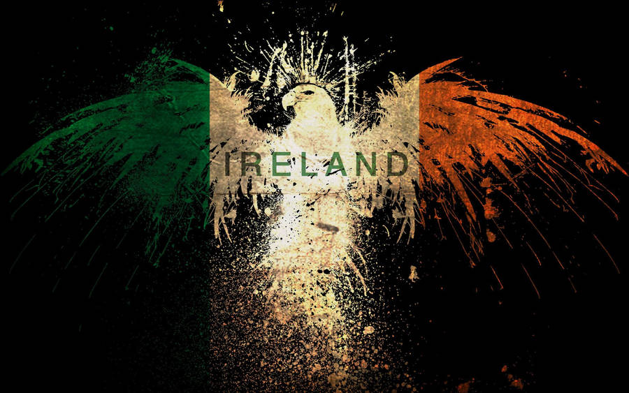 Irish Painted Eagle Wallpaper