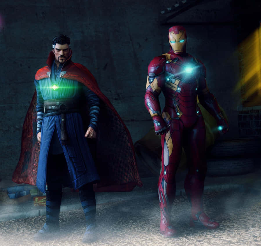 Iron Man And Doctor Strange Unite Wallpaper