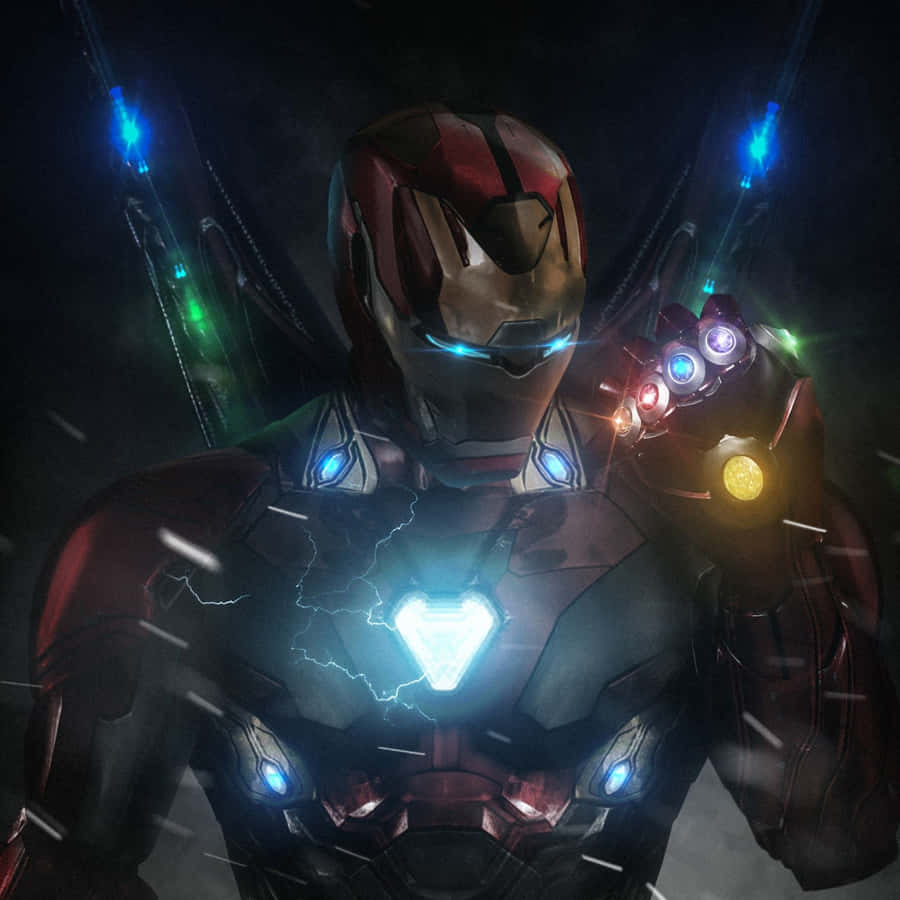 Iron Man With Infinity Gauntlet Wallpaper